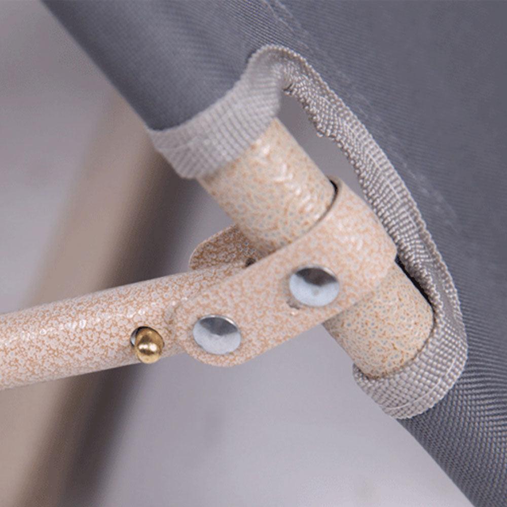 Reclining Sun Beach Deck Lounge Chair Outdoor Folding Camping Fishing Arm Rest - grey.