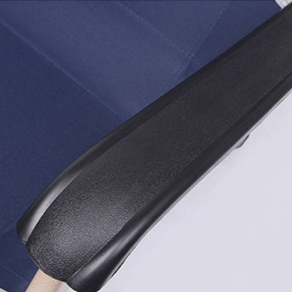 Reclining Sun Beach Deck Lounge Chair Outdoor Folding Camping Fishing Arm Rest - navy.