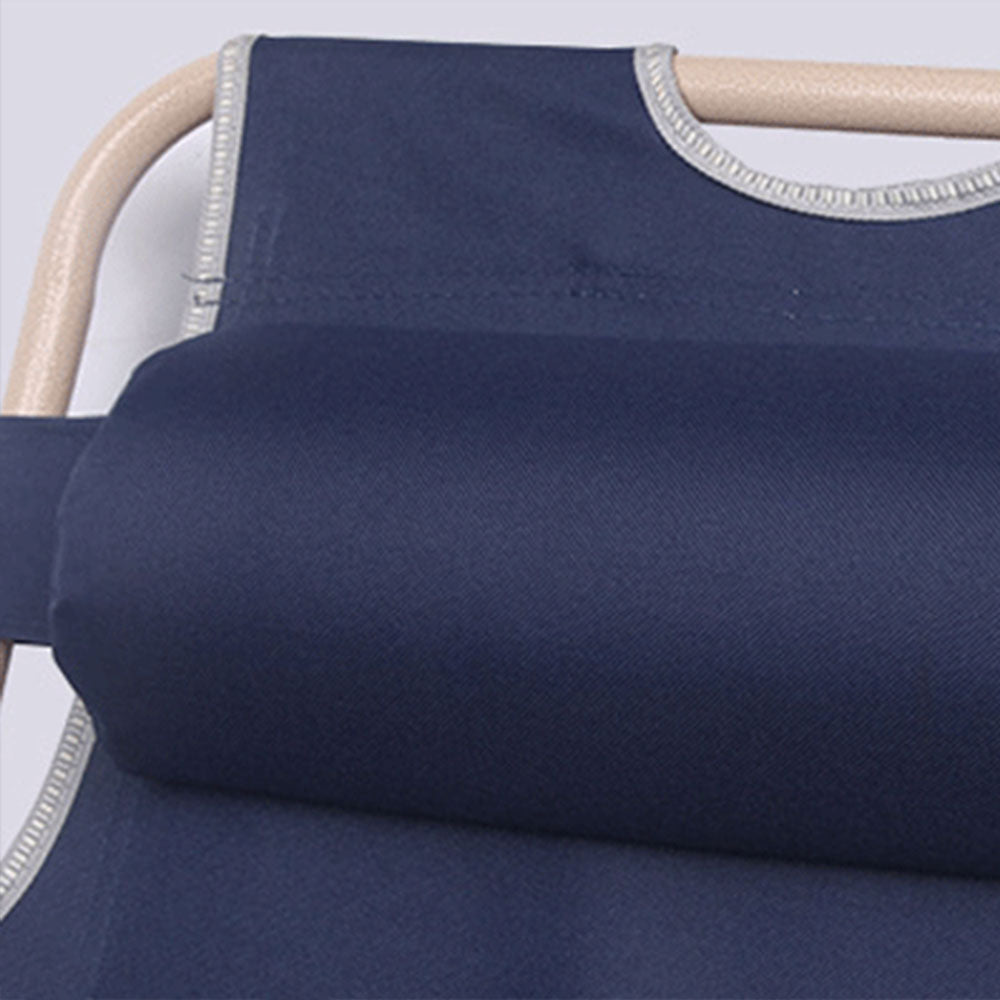 Reclining Sun Beach Deck Lounge Chair Outdoor Folding Camping Fishing Arm Rest - navy.