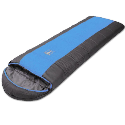 Outdoor Camping Envelope Sleeping Bag Thermal Tent Hiking Winter Single -15C - blue.