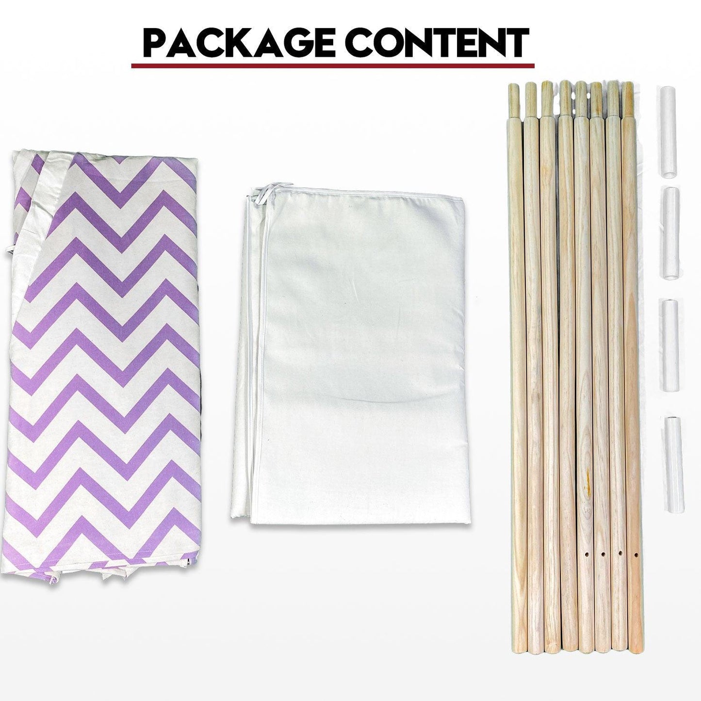 Giant Cotton Canvas Kids Teepee Wigwam Children Pretend Play Tent Indoor Outdoor Party - purple.