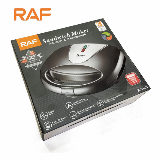 Sandwich Maker 4 Slice Stainless Steel Top & Dual Heating.