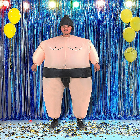 SUMO Fancy Dress Inflatable Suit -Fan Operated Costume.