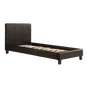 Single PU Leather Bed Frame Black