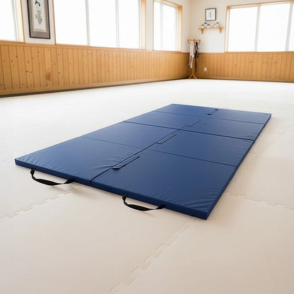Folding Blue Exercise Mat â Gymnastics, Martial Arts, Yoga, Karate & Judo Training.