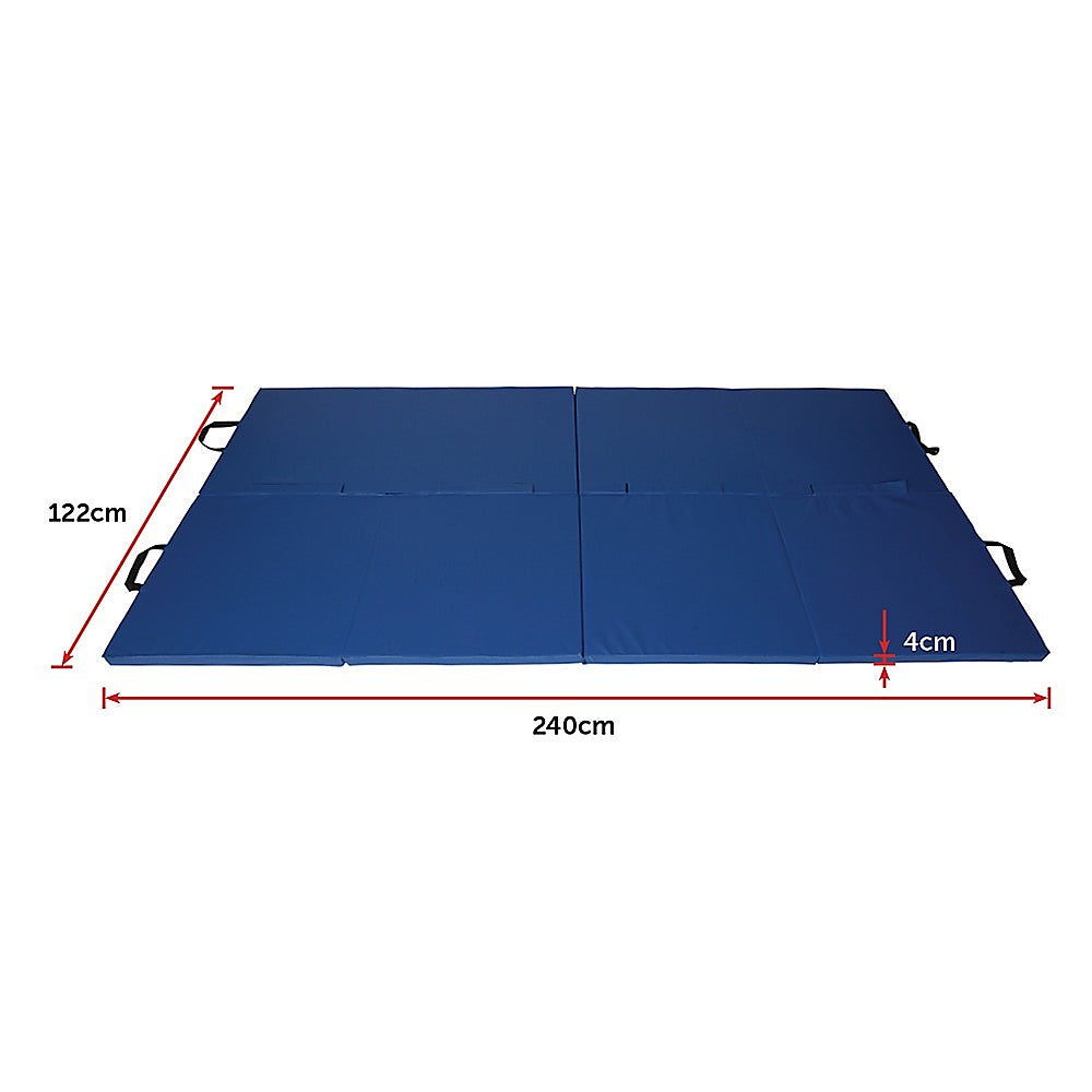 Folding Blue Exercise Mat â Gymnastics, Martial Arts, Yoga, Karate & Judo Training.