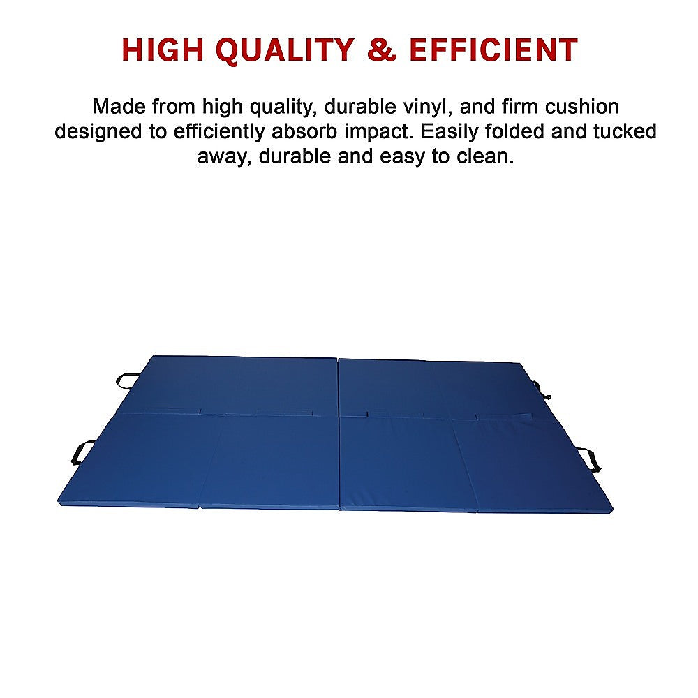 Folding Blue Exercise Mat â Gymnastics, Martial Arts, Yoga, Karate & Judo Training.