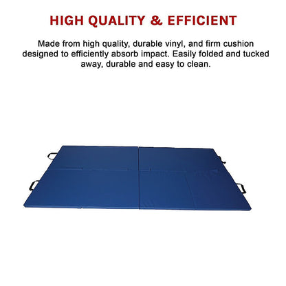Folding Blue Exercise Mat â Gymnastics, Martial Arts, Yoga, Karate & Judo Training.