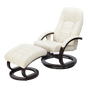 PU Leather Deluxe Massage Chair Recliner Ottoman Lounge Remote