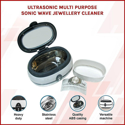 Ultrasonic Multi Purpose Sonic Wave Jewellery Cleaner.
