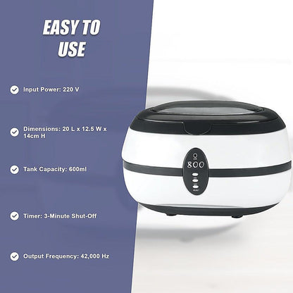 Ultrasonic Multi Purpose Sonic Wave Jewellery Cleaner.