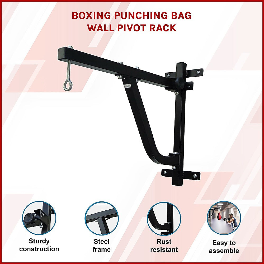 Boxing Punching Bag Wall Pivot Rack â Swivel Mount for Home Gym.