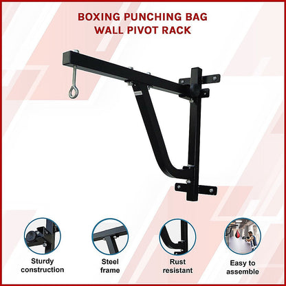 Boxing Punching Bag Wall Pivot Rack â Swivel Mount for Home Gym.