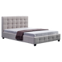 Linen Fabric Queen Deluxe Bed Frame Beige