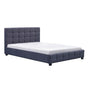 Linen Fabric Queen Deluxe Bed Frame Grey