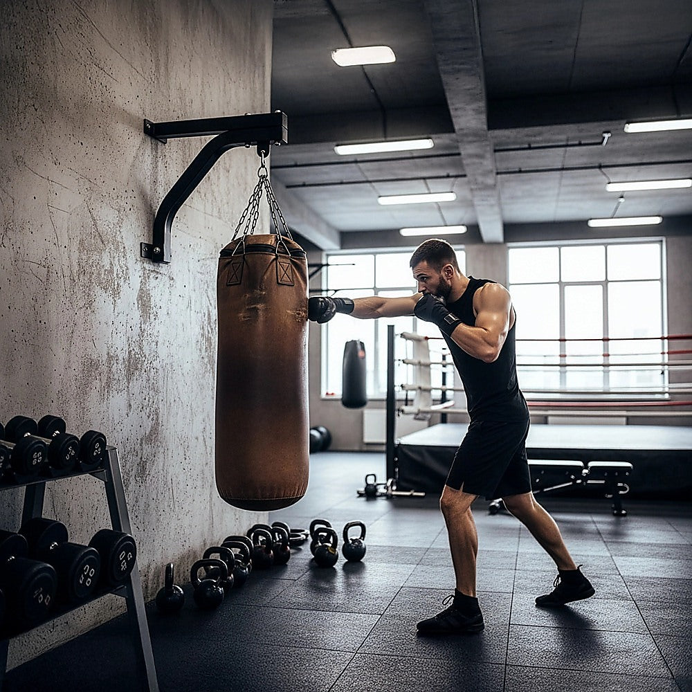 Heavy Duty Punch Bag Wall Bracket â Steel Boxing Bag Holder for Home Gym.