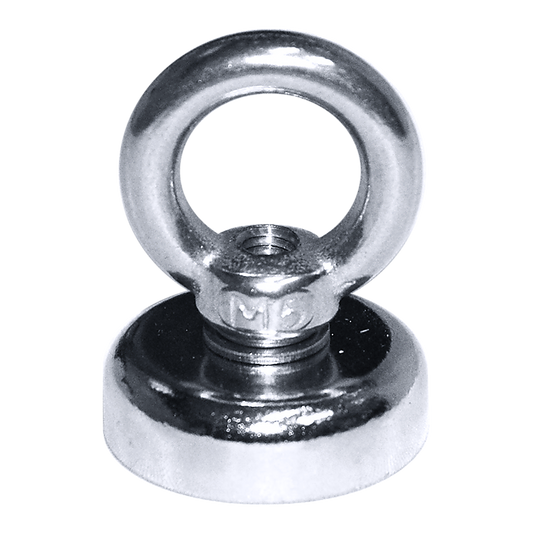 12Kg SALVAGE Strong MAGNET N52 Neodymium Eyebolt Circular Ring.