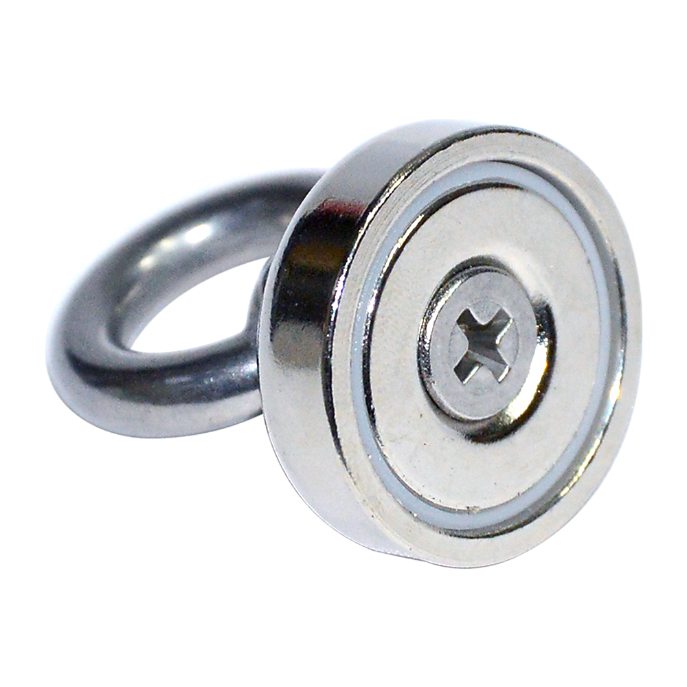 12Kg SALVAGE Strong MAGNET N52 Neodymium Eyebolt Circular Ring.