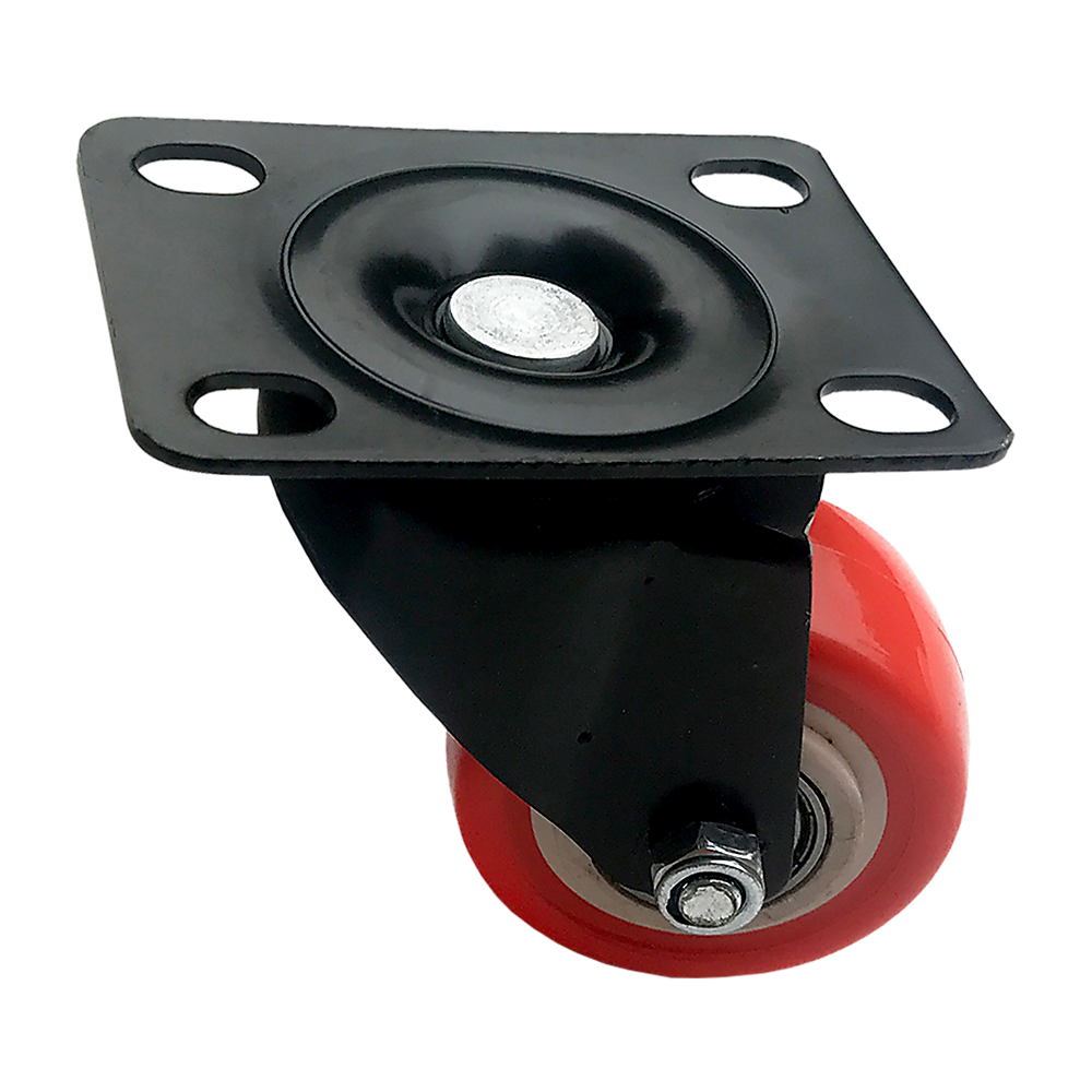 8 x 2" Polyurethane Castor Wheels - Swivel and 4 with brake.
