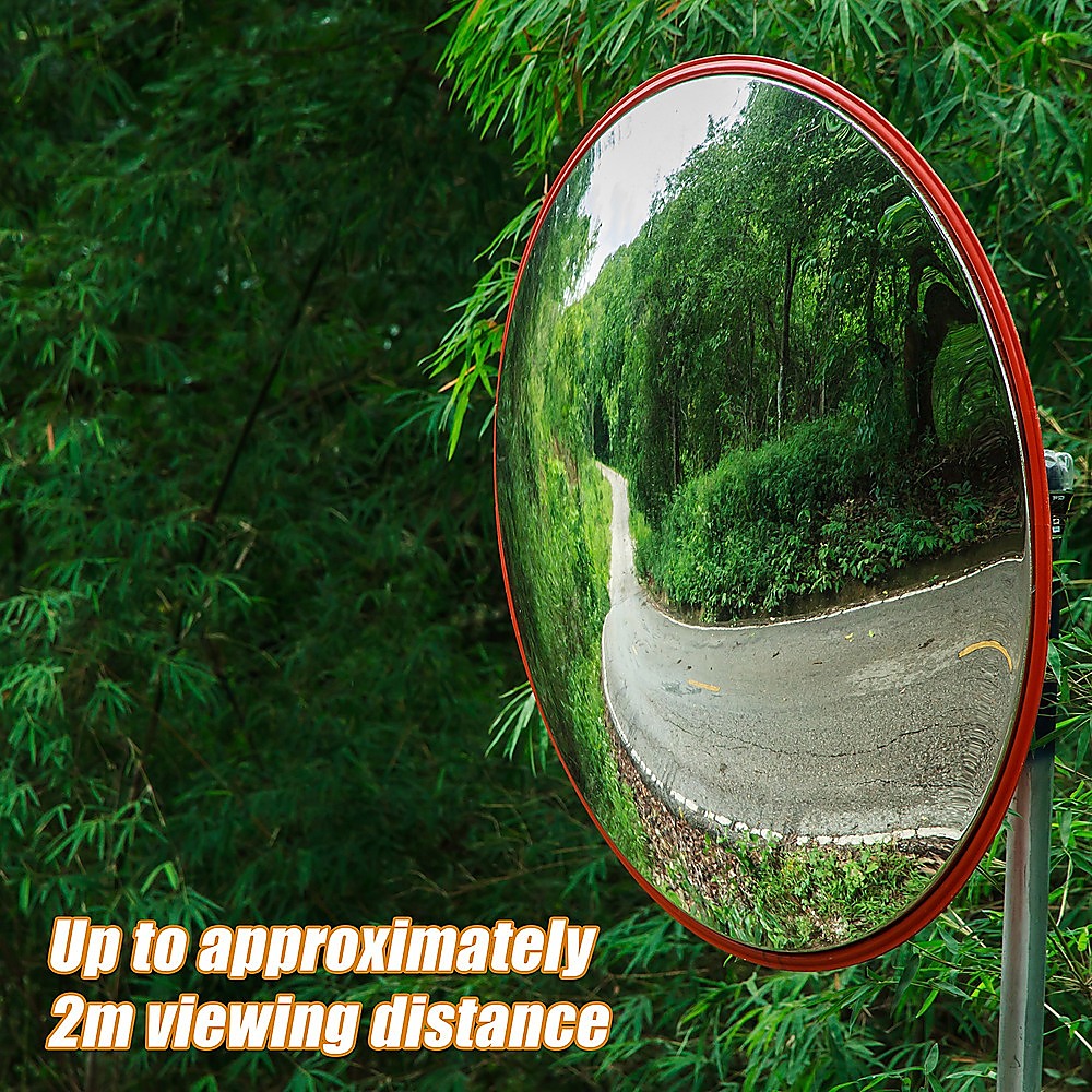 60cm Wide Angle Security Curved Convex Road Safety Mirror Traffic Driveway.