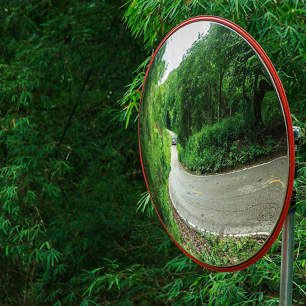 60cm Wide Angle Security Curved Convex Road Safety Mirror Traffic Driveway.