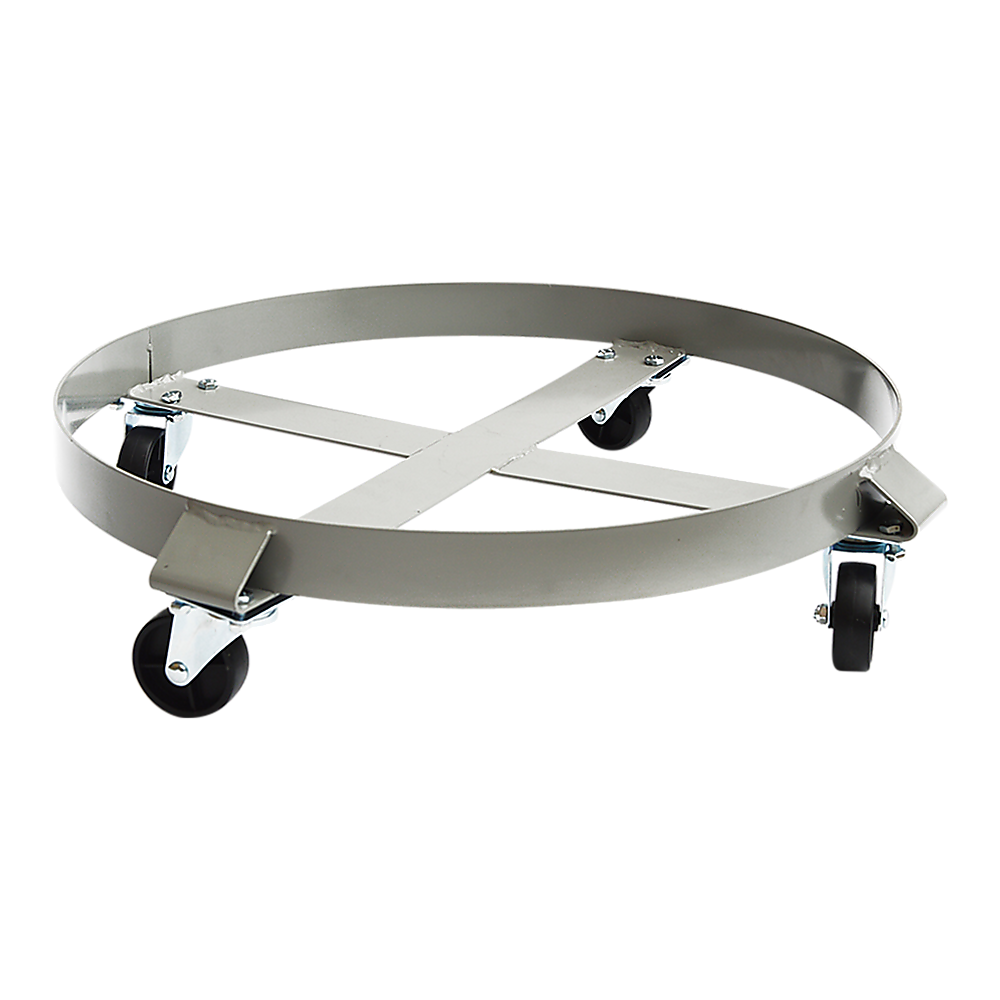 Drum Dolly 450kg 55 Gallon w Swivel Casters Heavy Duty Steel Frame Non Tipping.