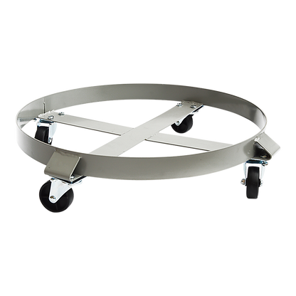 Drum Dolly 450kg 55 Gallon w Swivel Casters Heavy Duty Steel Frame Non Tipping.