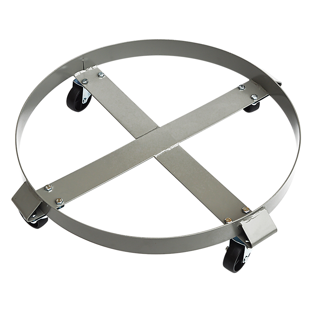Drum Dolly 450kg 55 Gallon w Swivel Casters Heavy Duty Steel Frame Non Tipping.