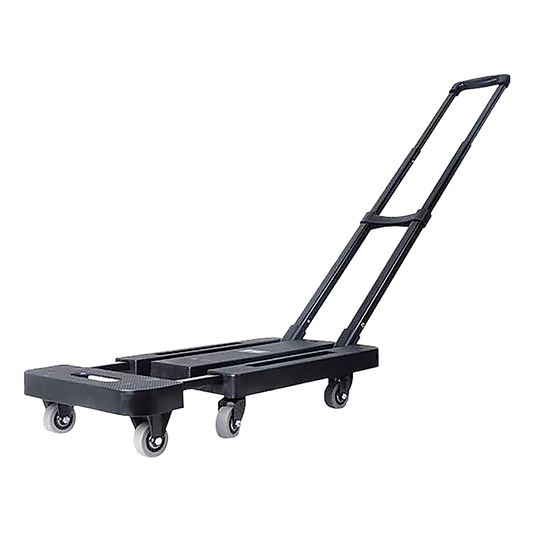 Foldable Hand Flatbed Trolley Cart 6 x 360 Degree Rotating Wheels with Maximum Load 200Kg.
