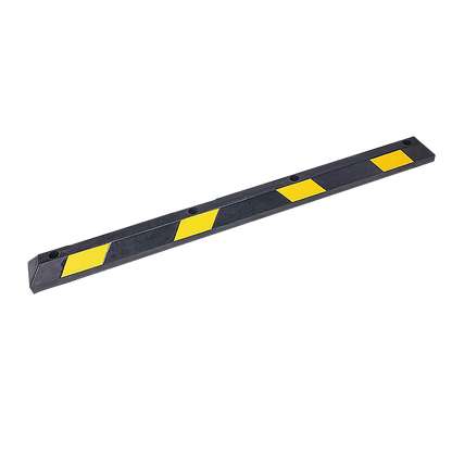 180cm Heavy Duty Rubber Curb Parking Guide Wheel Driveway Stopper Reflective Yellow.