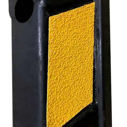 180cm Heavy Duty Rubber Curb Parking Guide Wheel Driveway Stopper Reflective Yellow.