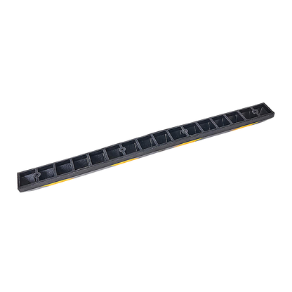 180cm Heavy Duty Rubber Curb Parking Guide Wheel Driveway Stopper Reflective Yellow.