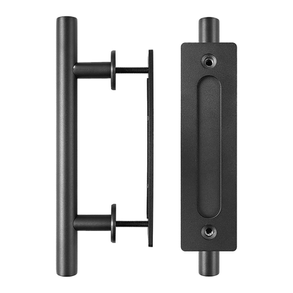 Carbon Steel Door Handle & Flush Pull Wood Door Gate Hardware 12"