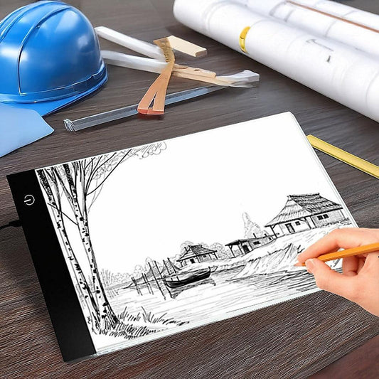 A4 LED Light Box Tracing Board Art Design Stencil Tattoo Copy Drawing Pad.
