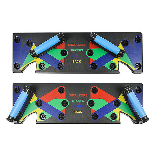 9 in 1 Push Up Board Yoga Bands Fitness Workout Train Gym Exercise Pushup Stand.