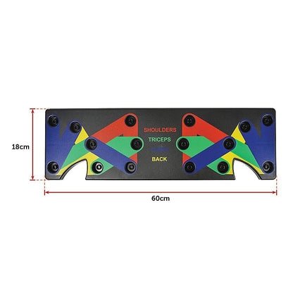 9 in 1 Push Up Board Yoga Bands Fitness Workout Train Gym Exercise Pushup Stand.