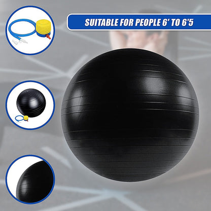 75cm Static Strength Exercise Stability Ball with Pump.