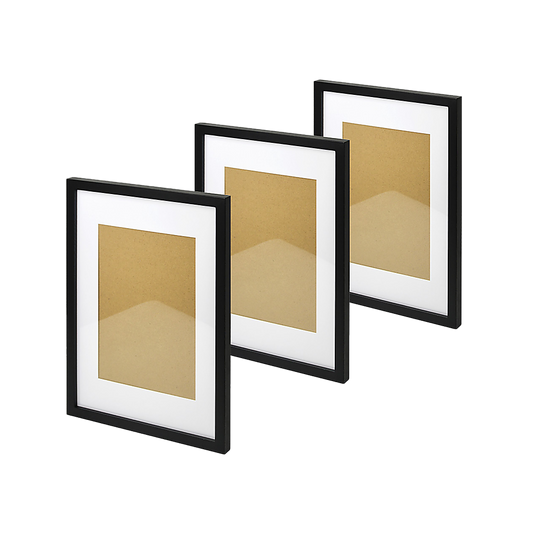 Photo Frames Collage Black A3 Picture Frame Wall Set Home Decor 3PCS.