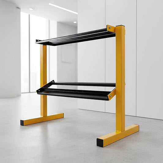 2 Tier Dumbbell Rack for Dumbbell Weights Storage.