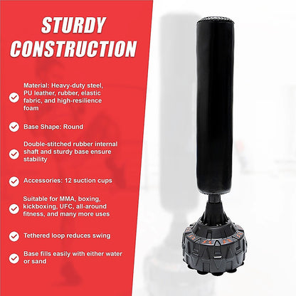 170cm Free Standing Boxing Punching Bag Stand MMA UFC Kick Fitness.