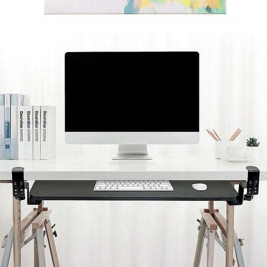 Clamp On Keyboard Tray 75cm W x 25cm D Extra Large.