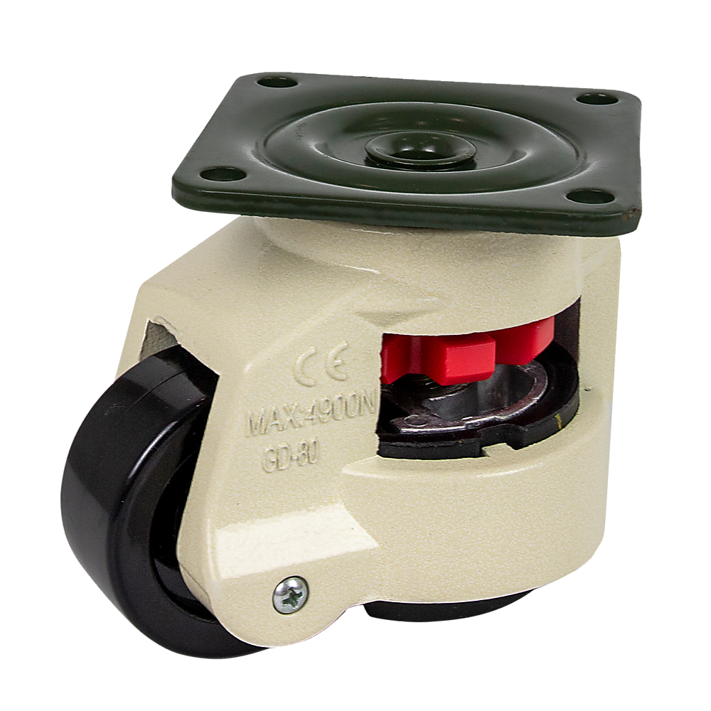 Leveling Casters Swivel Workbench Adjustable Wheel 1000KG Retractable 4PCS.