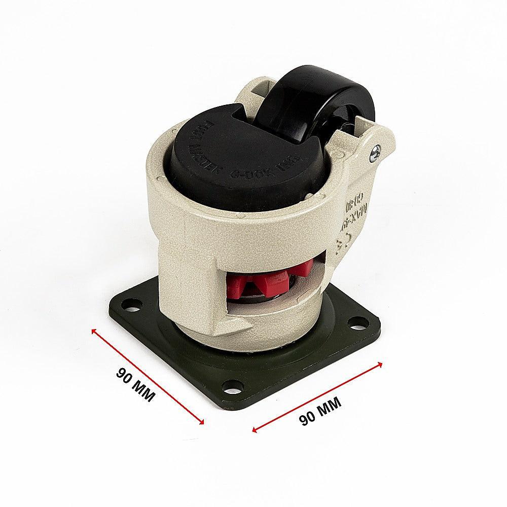 Leveling Casters Swivel Workbench Adjustable Wheel 1000KG Retractable 4PCS.