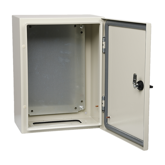 Carbon Steel Electrical Enclosure Box IP65 Wall Mount 400 x 300 x 200 mm.