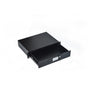 19" Rack Mount 2U Locking Drawer Pro Audio DJ Server Rack Lock Storage Cabinet.