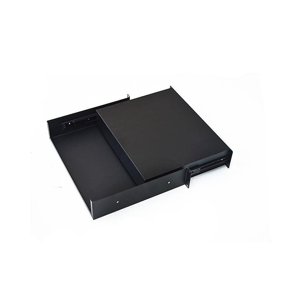 19" Rack Mount 2U Locking Drawer Pro Audio DJ Server Rack Lock Storage Cabinet.
