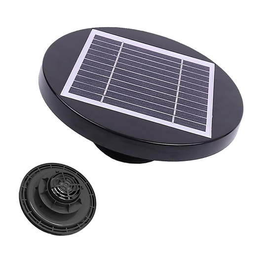 Solar Powered Roof Fan Ventilator Loft Vent for Boat RV Greenhouse Shed Caravan.