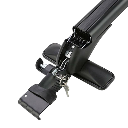 Lockable Aluminium Car Roof Rack Bars Without Rail Anti Theft Luggage Carrier.