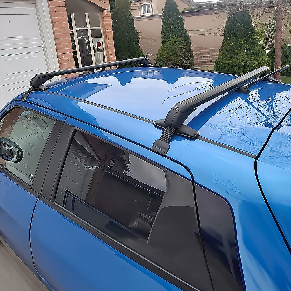 Lockable Aluminium Car Roof Rack Bars Without Rail Anti Theft Luggage Carrier.