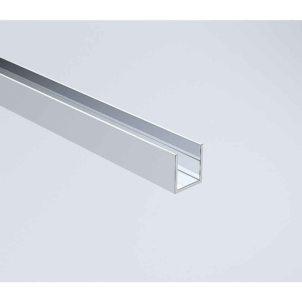 120x110cm Chrome Corner Frameless Shower Screen with Wall Channel and Floor Channel Brackets, Stainless Steel Hinges & Square Knob Handle